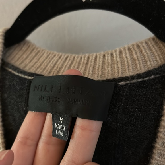 Nili Lotan grey cashmere wool cardigan - Picture 2 of 7